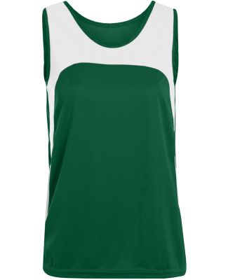 Augusta Sportswear 342 Women's Velocity Track Jers in Dark green/ white