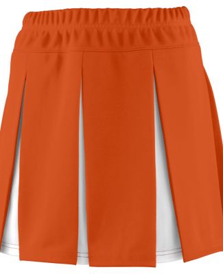 Augusta Sportswear 9115 Women's Liberty Skirt in Orange/ white
