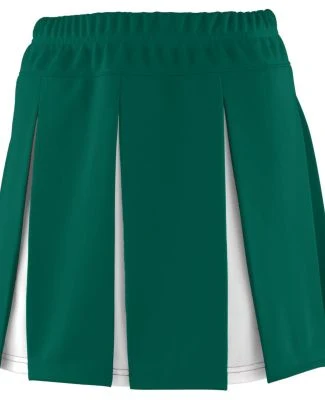 Augusta Sportswear 9115 Women's Liberty Skirt in Dark green/ white