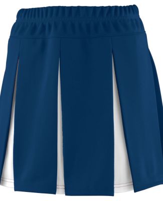 Augusta Sportswear 9116 Girls' Liberty Skirt in Navy/ white