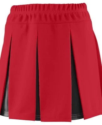 Augusta Sportswear 9116 Girls' Liberty Skirt in Red/ black