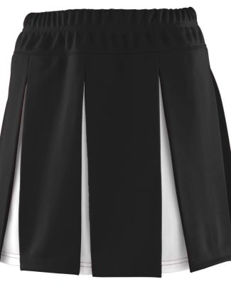 Augusta Sportswear 9116 Girls' Liberty Skirt in Black/ white