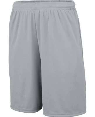 Augusta Sportswear 1428 Training Short with Pocket in Silver grey
