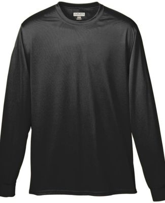 Augusta Sportswear 789 Youth Wicking Long Sleeve T Black