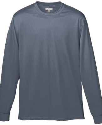 Augusta Sportswear 789 Youth Wicking Long Sleeve T in Graphite