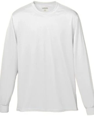 Augusta Sportswear 789 Youth Wicking Long Sleeve T in White