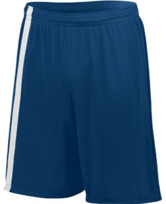 Augusta Sportswear 1623 Youth Attacking Third Shor in Navy/ white