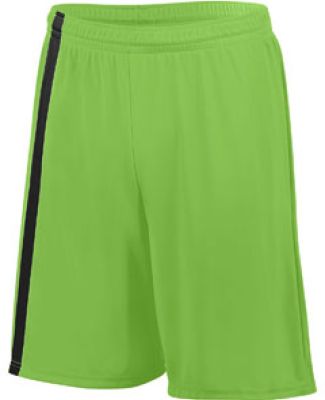 Augusta Sportswear 1623 Youth Attacking Third Shor in Lime/ black