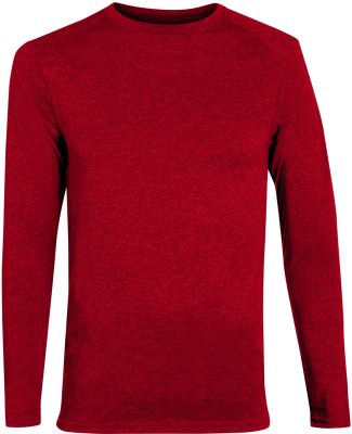 Augusta Sportswear 2807 Kinergy Long Sleeve Tee in Red heather
