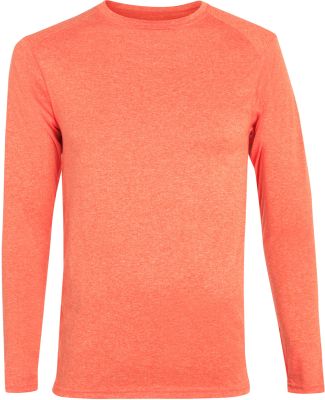 Augusta Sportswear 2807 Kinergy Long Sleeve Tee in Orange heather