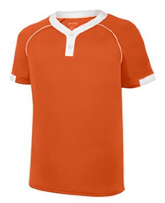 Augusta Sportswear 1553 Youth Stanza Jersey in Orange/ white