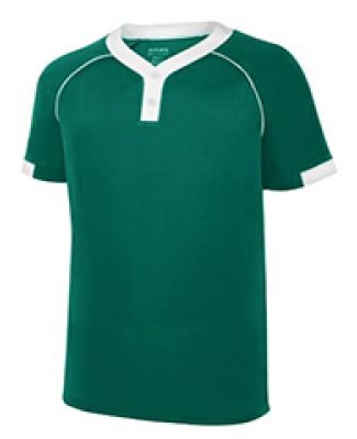 Augusta Sportswear 1553 Youth Stanza Jersey in Dark green/ white