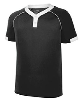 Augusta Sportswear 1553 Youth Stanza Jersey in Black/ white