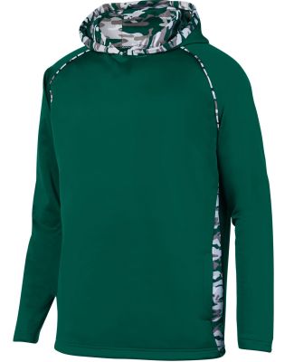 Augusta Sportswear 5539 Youth Mod Camo Hoodie in Dark green/ dark green mod