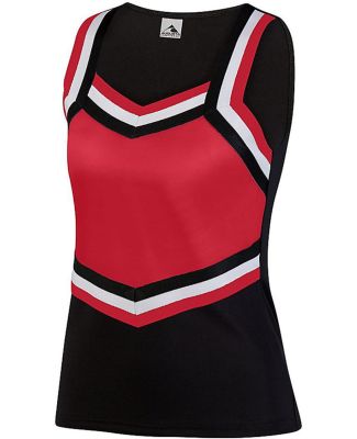 Augusta Sportswear 9140 Women's Pike Shell in Black/ red/ white