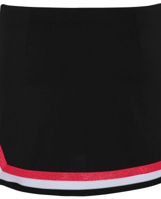 Augusta Sportswear 9145 Women's Pike Skirt in Black/ red/ white