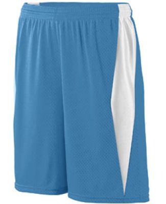 Augusta Sportswear 9735 Top Score Short in Columbia blue/ white