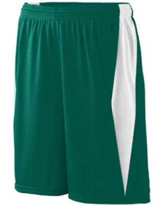 Augusta Sportswear 9735 Top Score Short in Dark green/ white