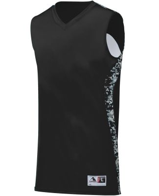 Augusta Sportswear 1161 Hook Shot Reversible Jerse in Black/ black digi