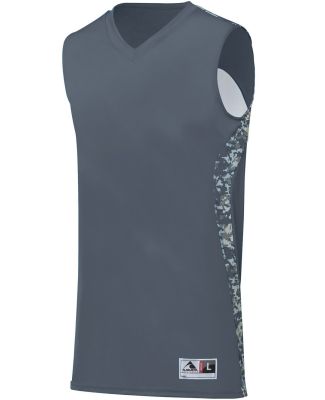 Augusta Sportswear 1161 Hook Shot Reversible Jerse in Graphite/ white digi