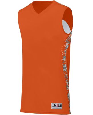 Augusta Sportswear 1161 Hook Shot Reversible Jerse in Orange/ orange digi