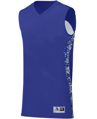 Augusta Sportswear 1161 Hook Shot Reversible Jerse in Purple/ purple digi