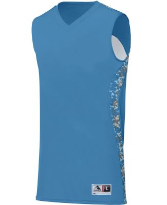 Augusta Sportswear 1162 Youth Hook Shot Reversible in Columbia blue/ columbia blue digi