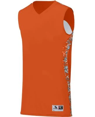Augusta Sportswear 1162 Youth Hook Shot Reversible in Orange/ orange digi