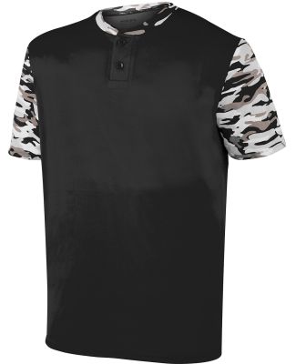 Augusta Sportswear 1548 Pop Fly Jersey in Black/ black mod