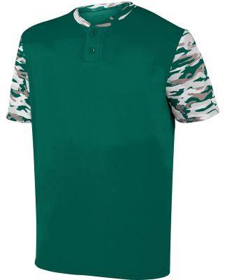 Augusta Sportswear 1548 Pop Fly Jersey in Dark green/ dark green mod