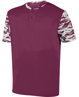 Augusta Sportswear 1548 Pop Fly Jersey in Maroon/ maroon mod