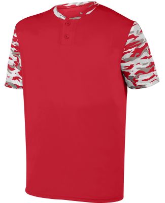 Augusta Sportswear 1548 Pop Fly Jersey in Red/ red mod