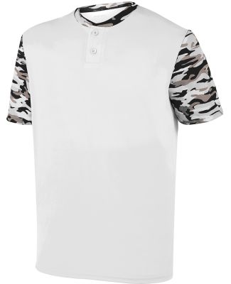Augusta Sportswear 1549 Youth Pop Fly Jersey in White/ black mod