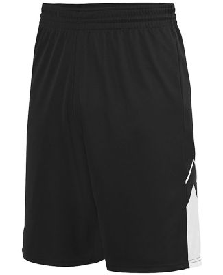 Augusta Sportswear 1168 Alley-Oop Reversible Short in Black/ white