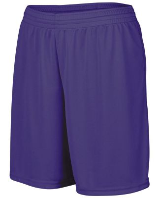 Augusta Sportswear 1424 Girl's Octane Short in Purple