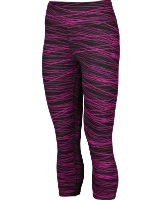 Augusta Sportswear 2628 Women's Hyperform Compress in Black/ pink print
