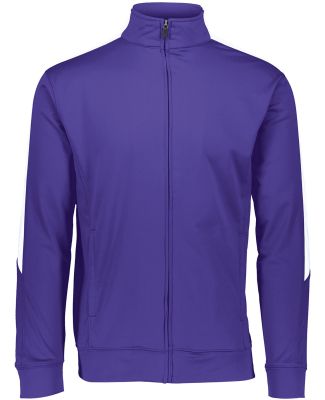 Augusta Sportswear 4395 Medalist Jacket 2.0 in Purple/ white