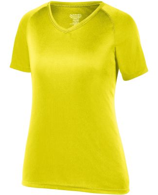 Augusta Sportswear 2793 Girls Attain Wicking T Shi in Safety yellow
