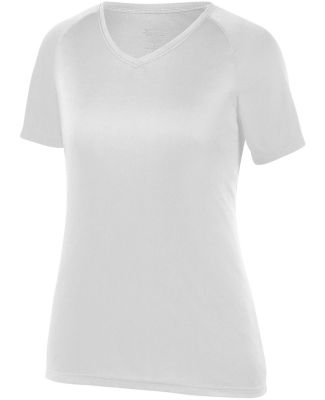 Augusta Sportswear 2793 Girls Attain Wicking T Shi in White