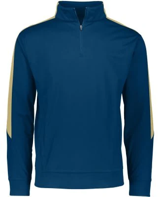 Augusta Sportswear 4386 Medalitst 2.0 Pullover in Navy/ vegas gold
