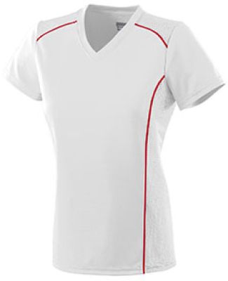 Augusta Sportswear 1092 Women's Winning Streak Jer in White/ red