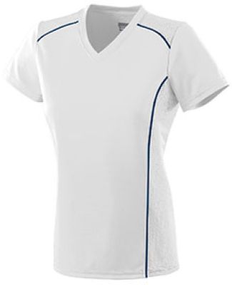 Augusta Sportswear 1092 Women's Winning Streak Jer in White/ navy