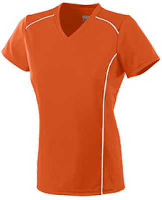 Augusta Sportswear 1093 Girls' Winning Streak Jers in Orange/ white