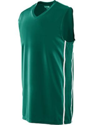 Augusta Sportswear 1180 Winning Streak Game Jersey in Dark green/ white