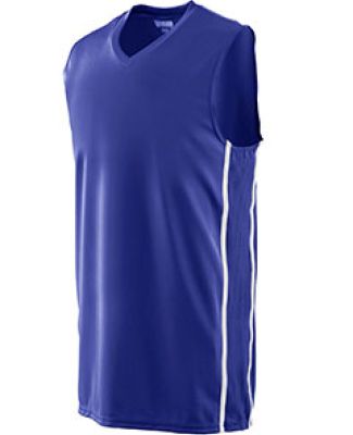 Augusta Sportswear 1180 Winning Streak Game Jersey in Purple/ white