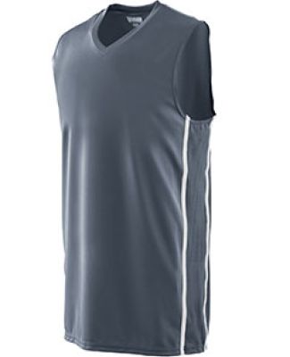 Augusta Sportswear 1180 Winning Streak Game Jersey in Graphite/ white