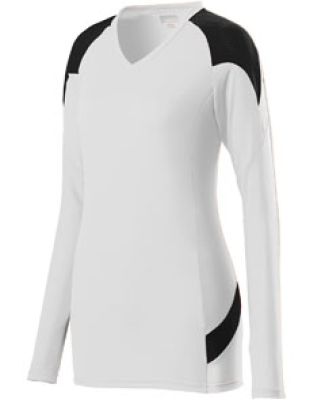 Augusta Sportswear 1320 Women's Set Jersey WHITE/ BLK/ WHT