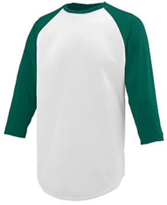 Augusta Sportswear 1505 Nova Jersey in White/ dark green