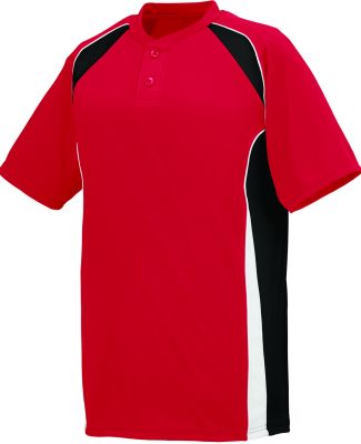 Augusta Sportswear 1540 Base Hit Jersey in Red/ black/ white