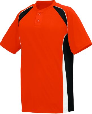 Augusta Sportswear 1540 Base Hit Jersey in Orange/ black/ white